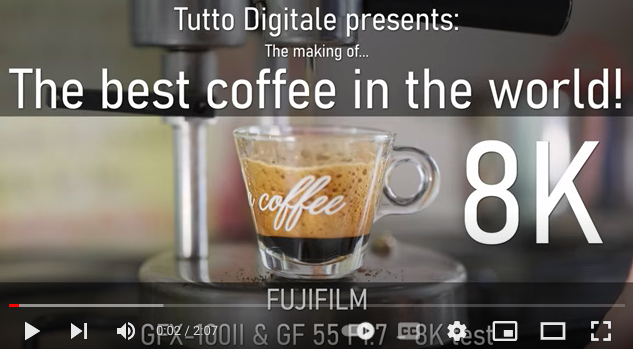 Fujifilm GFX100II videotest 8k